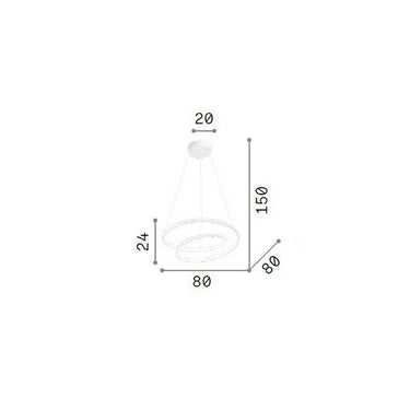 Ideallux oz sp d80 on-off ottone